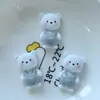 Overol de Dibujos Animados Oso Conejo DIY Pegamento de Crema Pasador Hecho a Mano Joyería Accesorios Decorativos de Resina Nan 13
