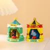 Casa de la Risa del Circo Caja Ciega Giratoria Adorno de Escritorio de Resina del Circo Figura para Aliviar el Estrés de la Oficina Regalo