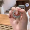 Pendientes Colgantes de Flor de Diamante Incrustado con Aguja de Plata y Borla, Pendientes de Moda, Dulces y Versátiles, Lujo Accesible y Pendientes de Gama Alta para Mujer