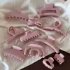 Pinza de pelo estilo coreano media coleta, pinza vintage para la parte trasera de la cabeza, pinza de tiburón para recogido, pasador con un tacto de alta gama y exquisito, accesorio para el cabello