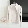 Nueva Chaqueta de Ropa de Yoga para Mujer para Deportes al Aire Libre Cortavientos y Cálida de Cuello Alto de Manga Larga con Cepillado Doble Cara Top de Fitness