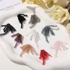 Estilo Coreano Versátil Moda Fogos de Artifício Franja Flor de Cristal Central Brinco Stud DIY Acessórios de Cabelo Broche Flor de Sapato Acessórios