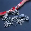 Peluca Rasta Anillo Decorativo para el Cabello Anillo para el Cabello Tocado Aleación Retro Pulpo Agujero Grande Colgante Colgante de Rasta Africana