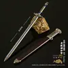 Arma Branca Modelo de Arma Artesanato Totalmente Metálico Ornamentos Espada Longquan Espada Zixiao Faca de Anel Modelo de Arma Brinquedo