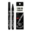 Caneta Marcadora Le Tu Cromada Prata Refletiva Caneta de Tinta Metal Prata Atacado Modelo DIY Caneta Espelho 1112
