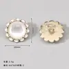 Botones Redondos de Metal con Perlas Barrocas Retro Cosidos a Mano Botones para Ropa de Lana Accesorios para Ropa