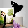 Regalo Creativo foto personalizada muñeco abstracto tarjeta para pastel de boda inserción decoraciones creativas para pastel de boda
