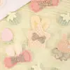 Explosões diretas de fábrica estilo japonês e coreano desenhos animados tecido ultrassônico em relevo adesivos para grampo de cabelo luvas chapéu acessórios feitos à mão DIY