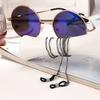 Corrente para óculos preta moda metal cordão para óculos cabresto espelho corrente para óculos de sol corrente pendente para máscara corrente para óculos antiderrapante