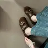 Zapatos retro estilo Birkenstock para mujer con suela blanda para otoño/invierno 2026, con un talón que se puede pisar, versátiles para ir al trabajo, cómodos para uso prolongado, antideslizantes y con una suela suave para uso casual