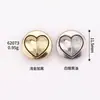 Botones para Camisa con Forma de Corazón y Goteo de Aceite, Botones de Abrigo Estilo Chanel Cosidos a Mano, Botones Metálicos para Ropa, Gabardinas, Suéteres y Prendas de Punto