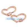 Accesorios de joyería DIY cobre puro microincrustado circonita tornillo de lujo se puede abrir y cerrar serie de hebillas para pulsera y collar 2