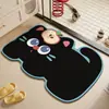 Alfombra de Piso para Baño para Uso Doméstico, Alfombra Absorbente de Agua Antideslizante, Alfombra de Entrada Duradera y Fácil de Limpiar, Alfombra de Piso de Tierra de Diatomeas de Dibujos Animados