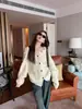 Conjunto Estilo Coreano com Vibe Relaxada, Casaco Suéter Duas Formas Ombro a Ombro para Mulheres, Novo Estilo Primavera e Outono 2026, Top Super Estiloso