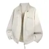 Chaqueta retro americana con cuello mao, unisex, nueva colección primavera/otoño 2026, marca de moda, corte holgado, elegante, chaqueta de trabajo corta para parejas