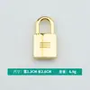 Suministro Directo de Fábrica Tira de Aleación Galvanizada Candado Pequeño Rayado Metal Decorativo Candado Colgante Ferretería Accesorios Accesorios para Bolsas DIY