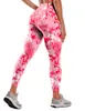 Roupas de Yoga Novas Transfronteiriças Femininas Calças Justas de Cintura Alta Levanta Bumbum Esportes Fitness Dança Calças de Yoga Estampadas Calças Justas