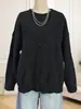 Plataforma Transfronteriza de Comercio Exterior Suéteres en Stock Ropa Femenina Europea y Americana Patrón de Diamantes Jacquard Informal Holgado Estilo Perezoso Suéter de Punto