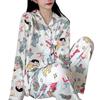 Crayón dinámico pequeño nuevo pijama mujer primavera traje de manga larga lindo caricatura ropa de casa traje casual cómodo venta al por mayor