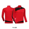Conjunto de Traje de Entrenamiento de Fútbol de Manga Larga para Hombres y Mujeres, Jerseys de Fútbol para Niños y Adultos de Otoño e Invierno con Diseños Impresos, Versión Engrosada para Hombres