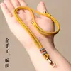 Corda da Sorte Nó de Lótus Tecida à Mão Pingente Amuleto de Buda Corda Ajustável Cordão de Thangka do Tibete Corrente de Amuleto de Buda Tailandês