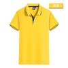 Nueva camisa polo de manga corta con solapa para seniors, mono, camiseta, ropa de trabajo, cultura corporativa, camisa publicitaria, logotipo bordado