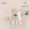 MsPualaNueva colección de otoño e invierno: Ropa infantil de Clase A para niñas, con tejido catiónico, diseños de dibujos animados y estilos versátiles para bebés niñas.