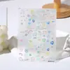 Celebridade da internet Adesivos de graffiti para unhas em relevo tridimensional dopamina linha amor rosto sorridente decorações adesivas coloridas para unhas