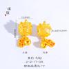 Colar de sino de leão da sorte de ouro vietnamita de longa data que não desbota, corrente de suéter estilo chinês, corrente de clavícula, novo estilo chinês para homens e mulheres