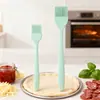 Pincel de Silicone para Cozinha Panquecas, Resistente a Altas Temperaturas Doméstico, Não Solta Cerdas, Pincel de Óleo Integrado Grande para Churrasco ao Ar Livre