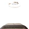 Luminária de Quarto Minimalista Estilo Chinês Novo Muguang 2025 Nova Cor de Nogueira Casual Espectro Completo Proteção Ocular Estudo Mestre Luminária de Quarto