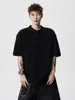 Camiseta de Manga Curta para Homem, Estilo Verão, Caimento Casual Vintage, Gola Henley Retro Americana de Meia-Manga, Marca Tendência