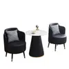 Conjunto de sofá moderno minimalista de luxo para recepção comercial, adequado para escritórios de vendas, varandas de escritório e áreas de reunião informais