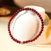 Palavras Quentes Mesmo Estilo Pulseira de Cinábrio Pulseira de Moeda Pequena Feminina Presente de Boa Sorte Ano Fábrica Atacado