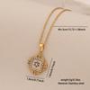 [Ice Cute] Collar con Colgante de Amor de Concha de Imitación Lleno de Diamantes Estrella Geométrico Acero Inoxidable Cadena Clavícula Joyería N1557