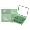 Papel Absorvente de Óleo Facial Chá Verde com Espelho Papel Absorvente de Óleo com Esponja Caixa de Espelho Armazenamento Papel Absorvente de Óleo Facial Refrescante Portátil