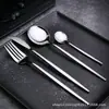 Cuchillo y Tenedor de Acero Inoxidable 410 1010 Cubiertos Occidentales Portugueses Pulido Espejo Cubiertos Venta al por Mayor Juego de Cucharas