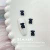 Macarrón de color para uñas japonés oso con joyas de aleación pintura en aerosol corbata de lazo oso con decoración de uñas DIY al por mayor