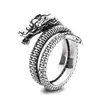 Yuhong 2024 Nuevo Anillo de Dragón Estilo Étnico Tendencia Nacional para Hombres y Mujeres con Apertura Personalizada y Dragón del Zodiaco Ajustable para el Año de Nacimiento