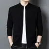 Comercio Transfronterizo Suéter Grueso de Lana para Hombre 100% Lana Pura Cárdigan Casual de Negocios Abrigo Suéter Cálido para Hombre Venta al por Mayor