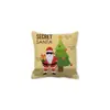 Feliz Navidad Viejo Barba Blanca Gnomo Piel de Durazno Encriptada Terciopelo Decoración del Hogar Cojín de Sofá Almohada ZT420