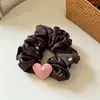 Scrunchie Floral Estilo Coreano para Mulheres, Especificamente para Penteados de Coque, Acessório de Cabelo com Elástico de Alta Qualidade