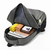 Mochila Masculina de Grande Capacidade Resistente ao Desgaste Bolsa Escolar para Estudante Estilo Coreano Viagem de Negócios Mochila para Computador de Trajeto Mochila para Esportes ao Ar Livre Viagem