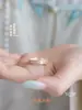Anel Ajustável Flor de Lis Prata Pura 999 Novo Estilo Chinês Anel Aberto de Prata para Meninas Estilo Nacional Presente para Melhor Amiga