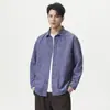 Camisa Casual de Manga Larga de Tela de Burbujas Nueva Primavera 2026 para Hombre, Corte Holgado, Sencilla, Ligera para Negocios, Versátil, Transpirable