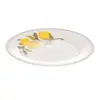 Prato de Sobremesa Cítrico 20cm Cerâmica Branca - Lyor
