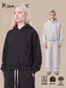 Ropa Masculina RS Transfronteriza Old Money BOXY Sudadera con Capucha Corta Ancha Felpa Pesada de 350G Engrosada Marca de Tendencia Sudadera con Capucha para Hombre