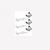 Pegatinas de Tatuaje con Patrón de Mariposa Tridimensional Hermoso Personalizado Minimalista Estilo Europeo y Americano de Alta Gama Más Vendido Transfronterizo