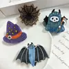 Clip Acrílico Transfronterizo Nuevo Tema de Halloween Horror Divertido Dulce Estilo Fresco Pinza de Tiburón para el Cabello de Atrás Accesorios para el Cabello