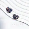 Corazones Pequeños de Melocotón Tintados con Tinta en Forma de Corazón Lindos Materiales para Accesorios DIY de Acetato Pendientes Pinzas para el Cabello Funda de Teléfono Colgante Venta al Por Mayor